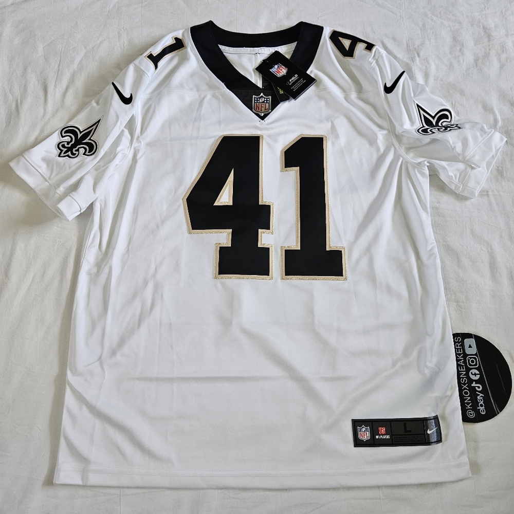 Alvin Kamara New Orleans Saints Nike NFL White Jersey Men's Size Large